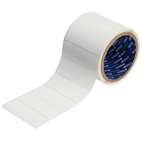 Chemical Resistant Cryogenic Polypropylene Continuous Labels for 3in Core InkJet Printers-1in x 3in